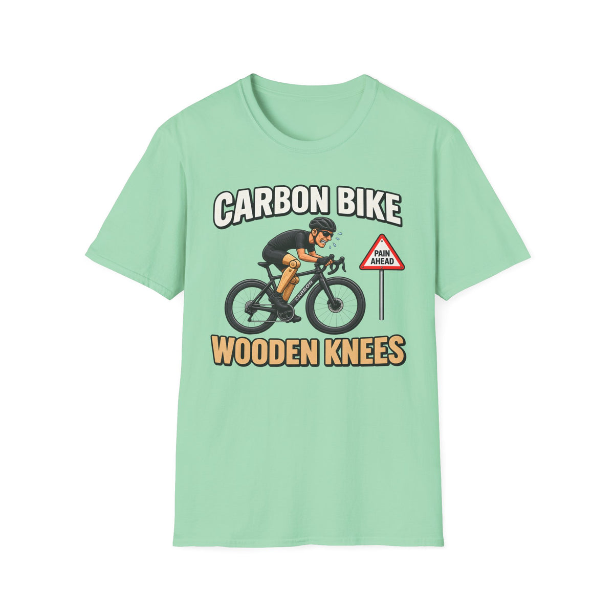 Carbon Bike Wooden Knees - T-Shirt
