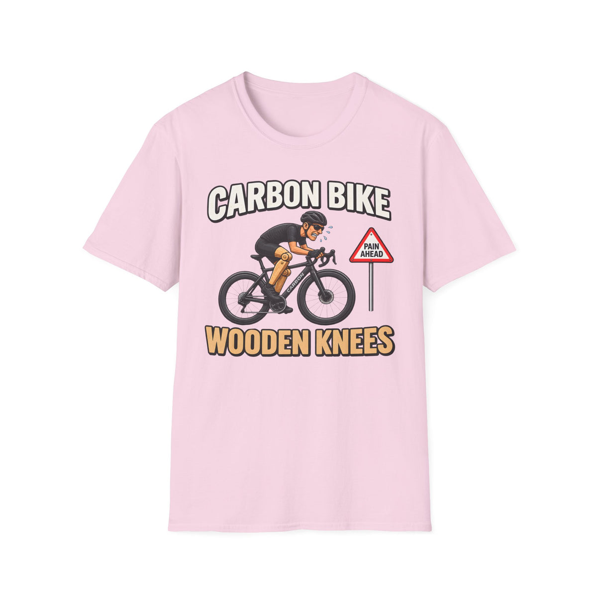 Carbon Bike Wooden Knees - T-Shirt