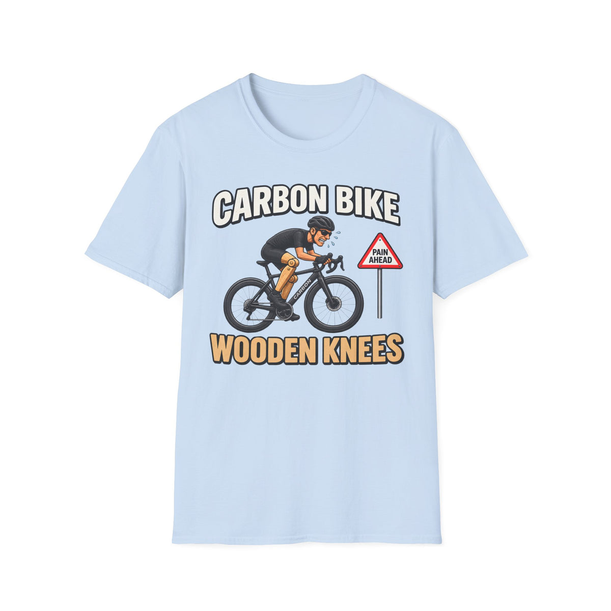 Carbon Bike Wooden Knees - T-Shirt